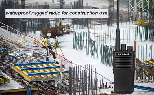 Retevis P62，Best UV dual-band IP68 waterproof rugged radio for construction use