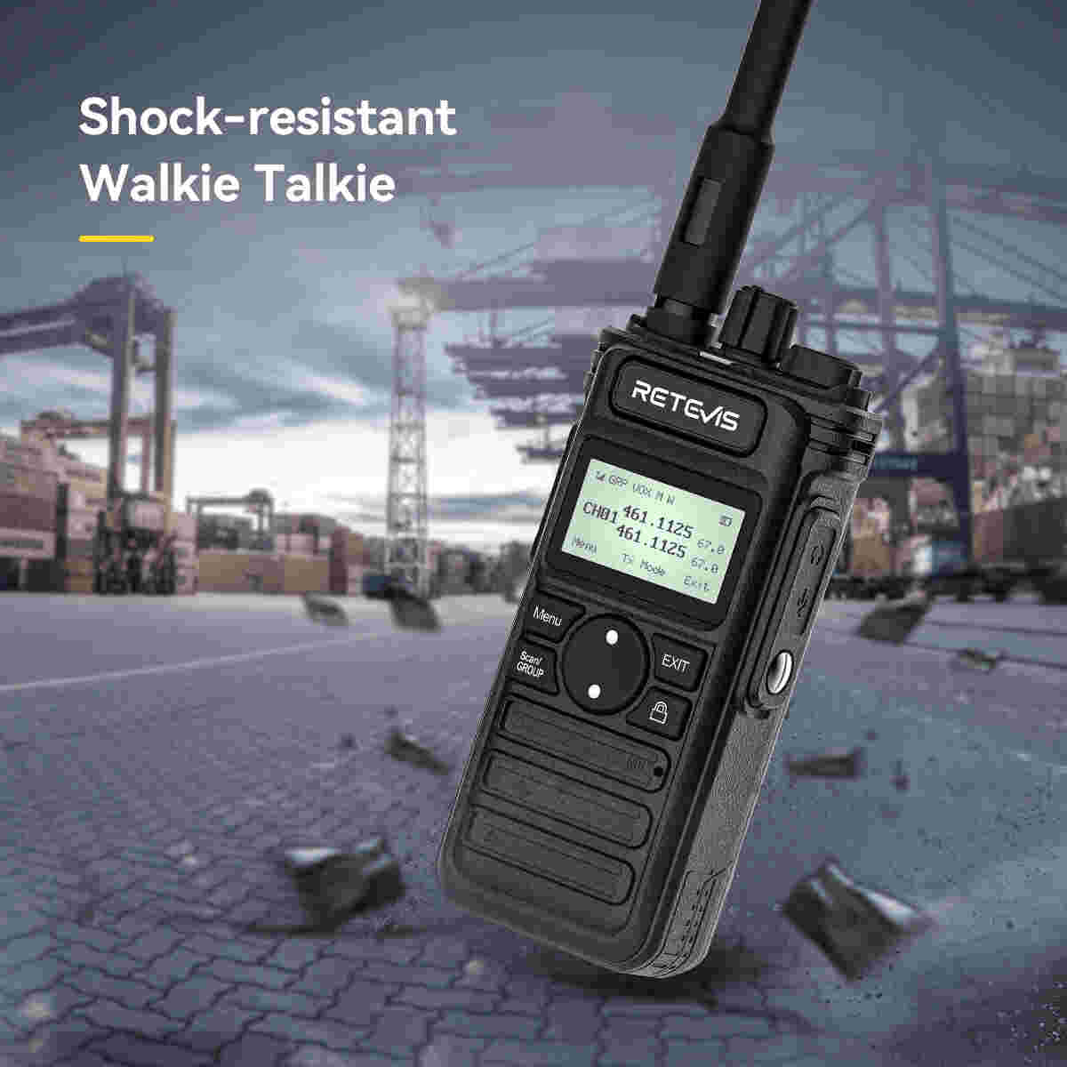 Retevis RT86S High Power UHF Radio with LCD Display Handheld Radio for Business Use