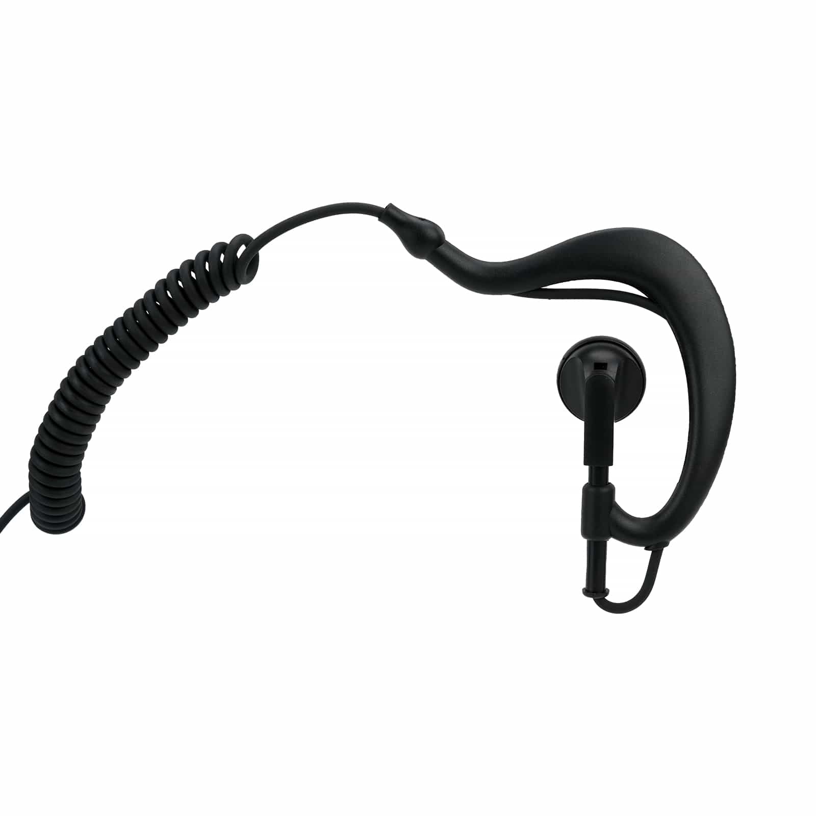 Volume Control Coiled Earpiece Inline PTT Mic for RT22