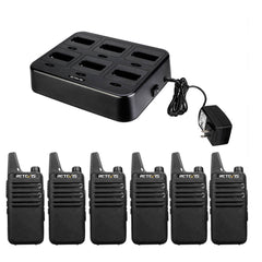 RT22 FRS radio 6pack + RTC22 Six-Way Charger