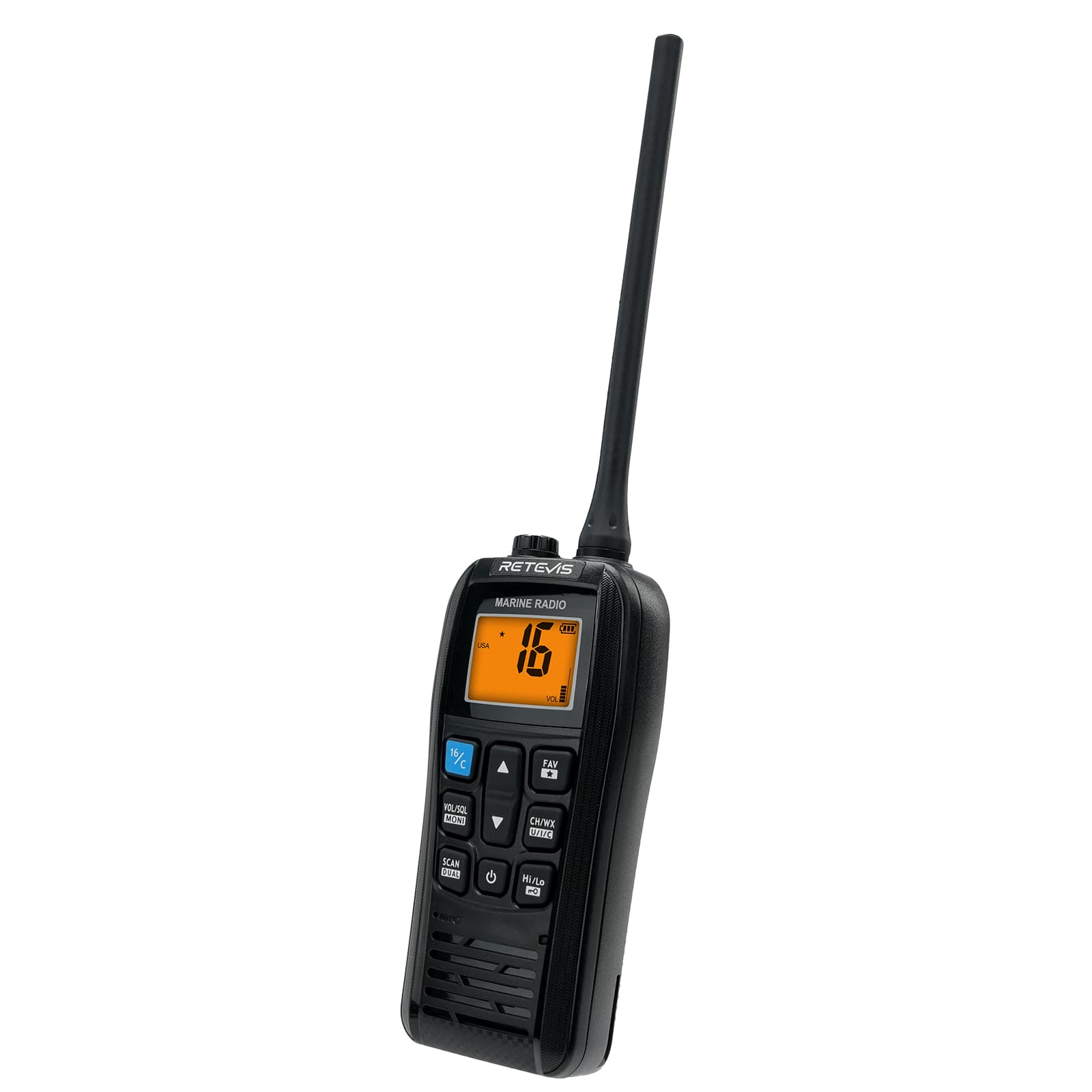 Retevis RM22 6W Handheld Floating VHF Marine Radio With NOAA Weather