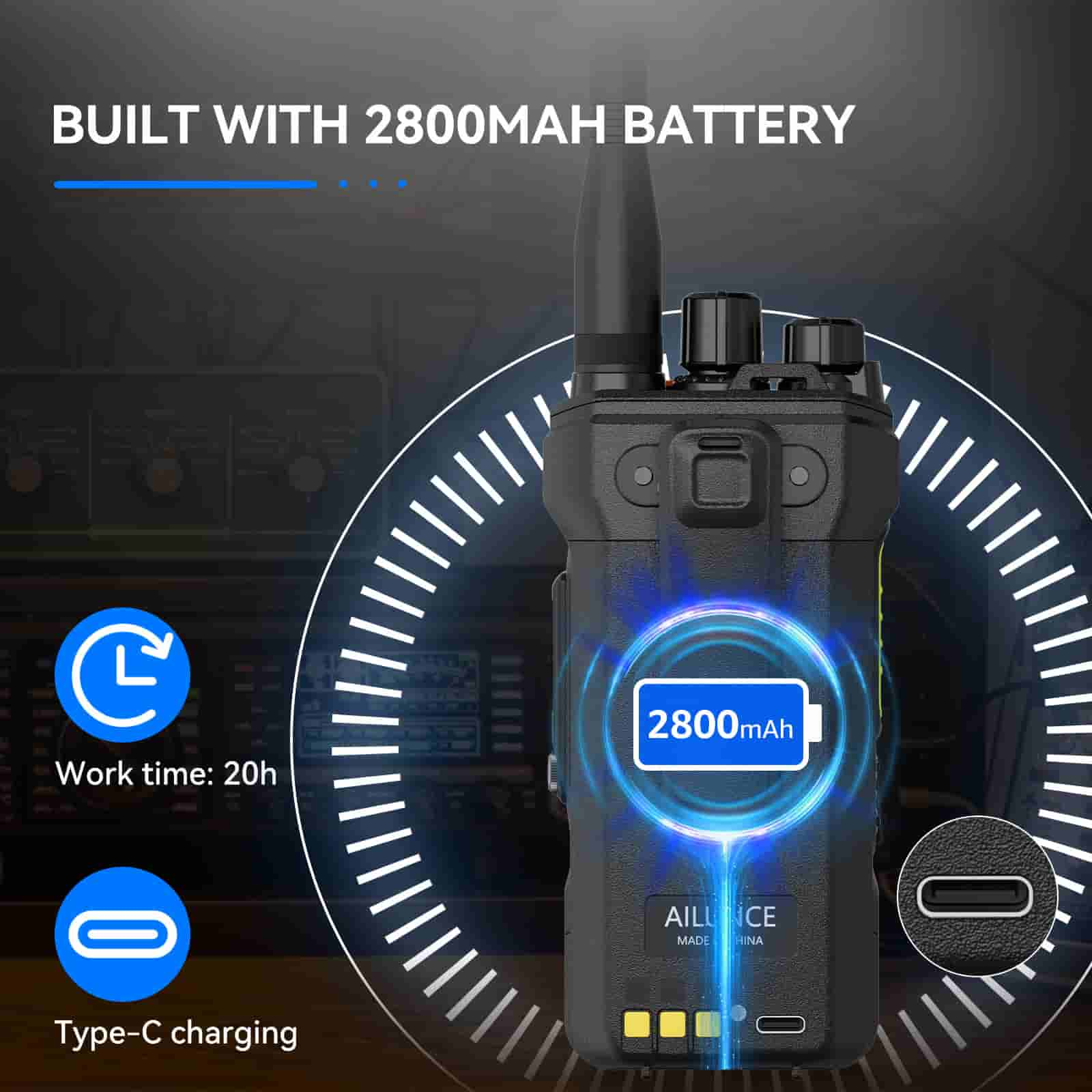 Retevis Ailunce HA1UV IP67 Waterproof  Sub-PTT Dual Band Two Way Radio