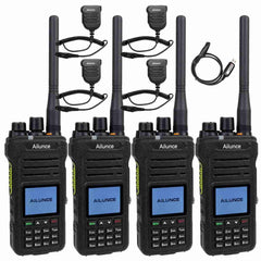 4PACK Ailunce HA1G IP67 waterproof GMRS handheld Radio with IP67 speaker mics