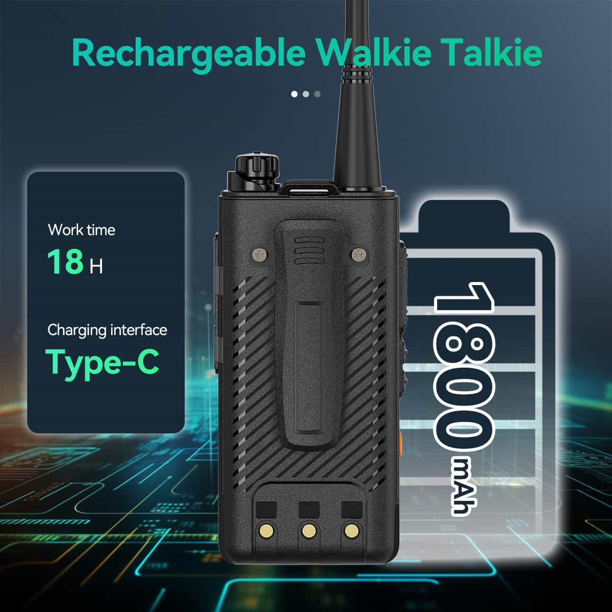 RB58 Two Way Noise Reduction APP Control Bluetooth Radio