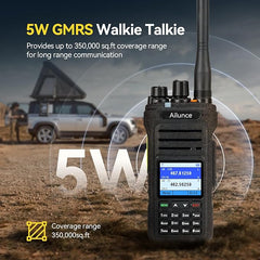 HA1G IP67 Waterproof 220 Customizable Channels GMRS Two Way Radio