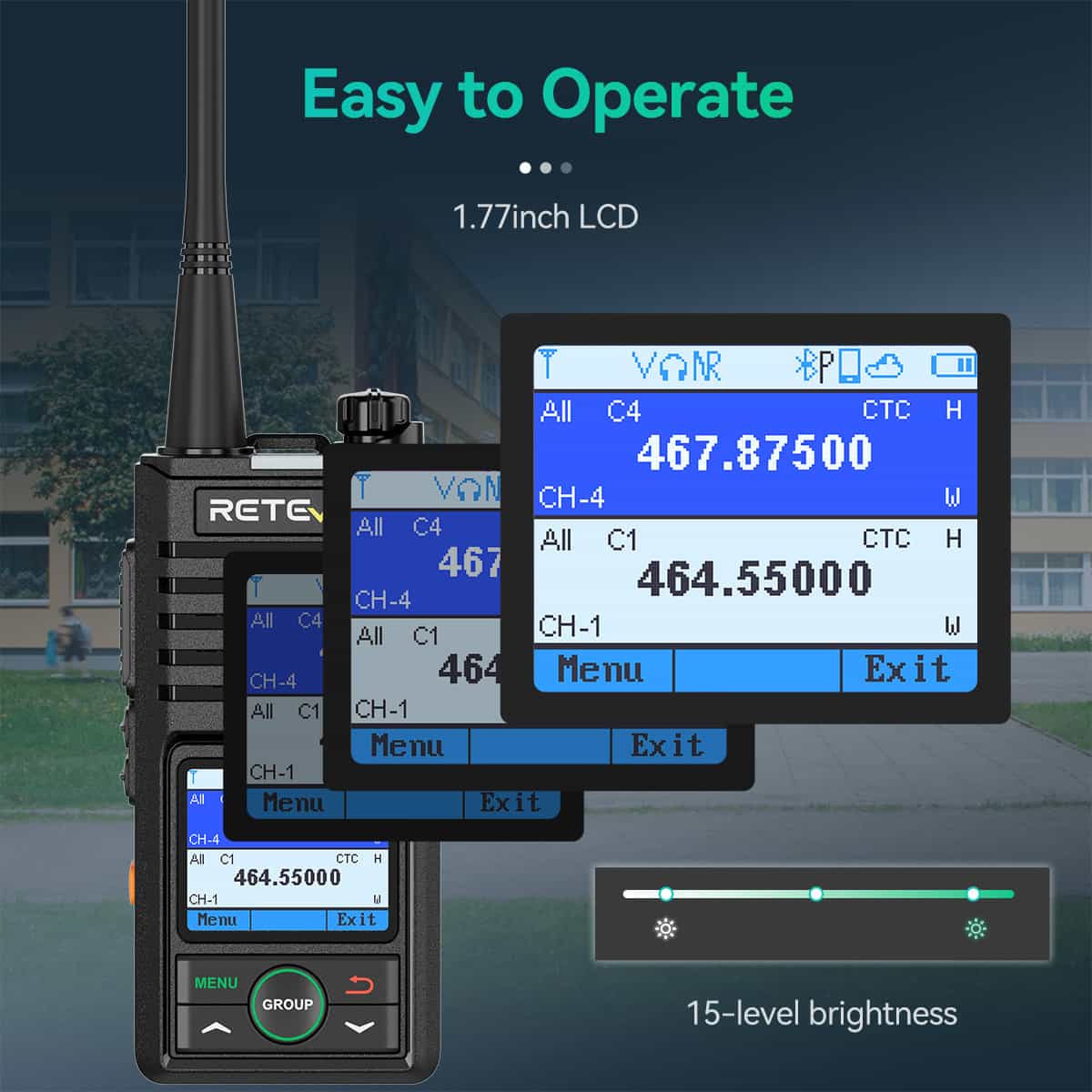 RB58 Two Way Noise Reduction APP Control Bluetooth Radio