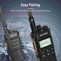 Retevis RT86S Long Distance Handheld Radio with Display 4pcs