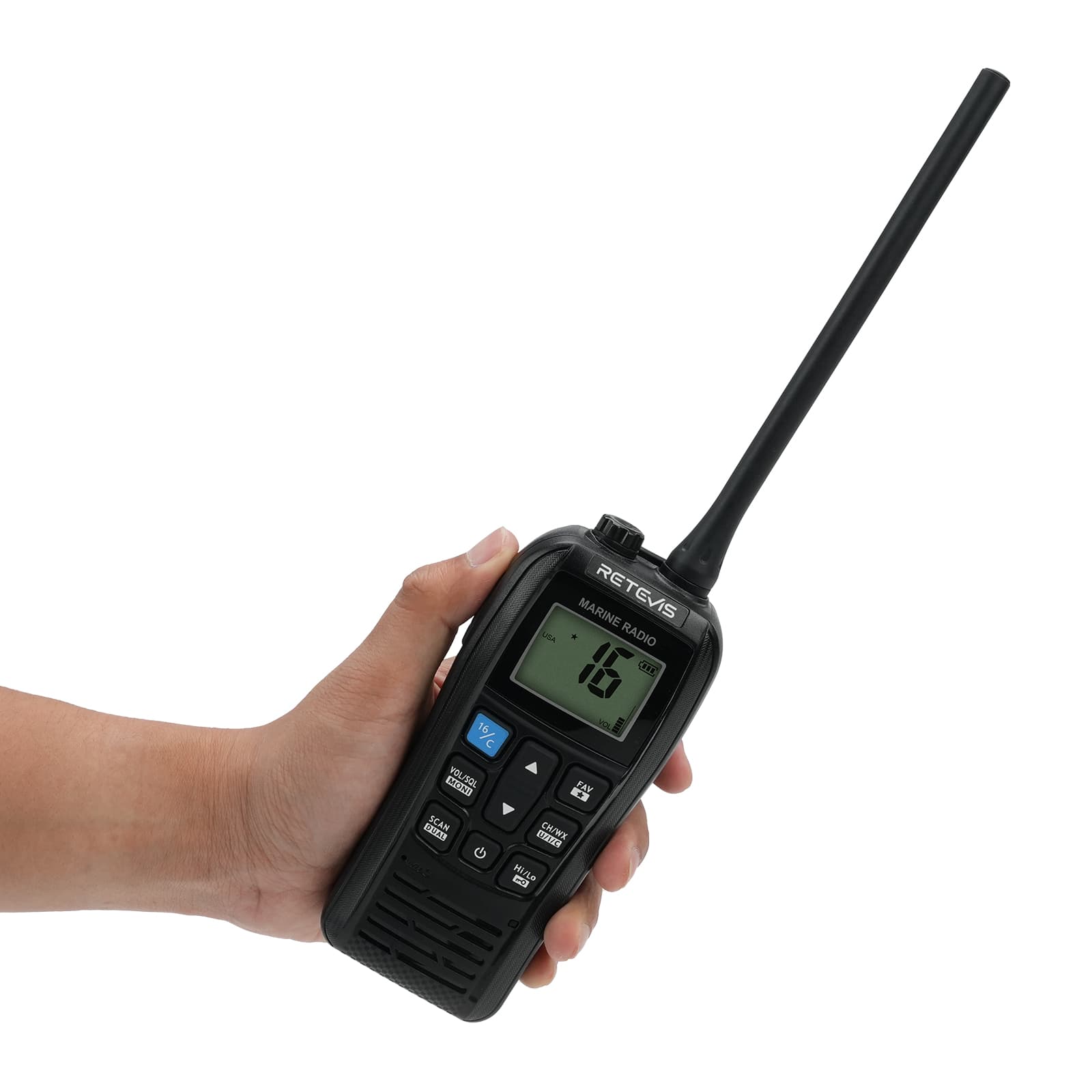 Retevis RM22 6W Handheld Floating VHF Marine Radio With NOAA Weather