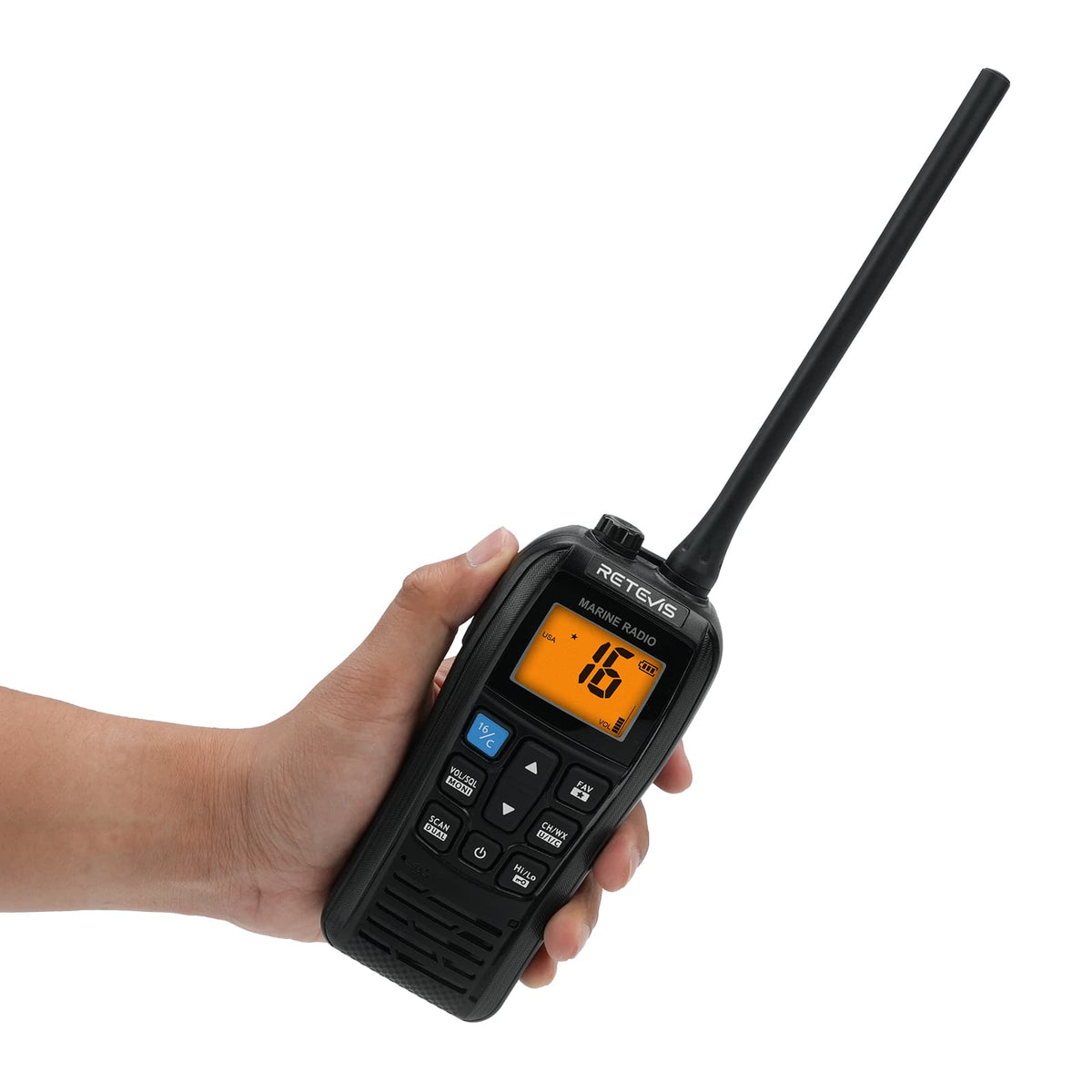 Retevis RM22 6W Handheld Floating VHF Marine Radio With NOAA Weather