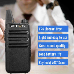 Retevis RT22 Mini Rechargeable Two Way Radio For Business (30 Pack)