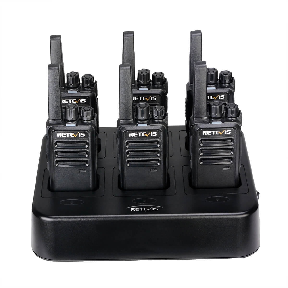 Retevis RT68 FRS Radio 6 Packs with Multi-Unit Charger