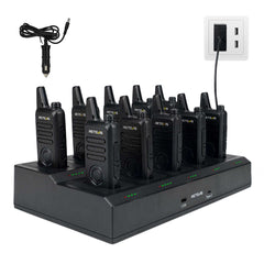 Retevis RT22S 22-Channel Small Portable Radio (10PCS) with 10-Way Charger