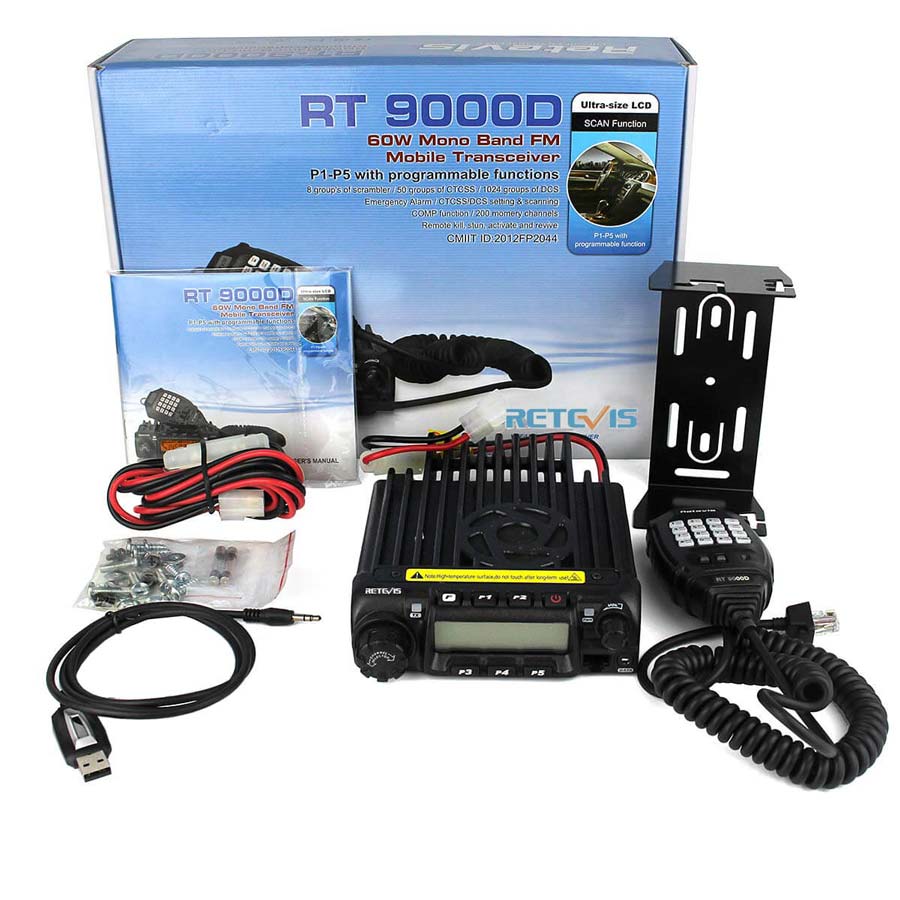 RT9000D 220-260mhz High power Mobile Car Ham Radio Transceiver