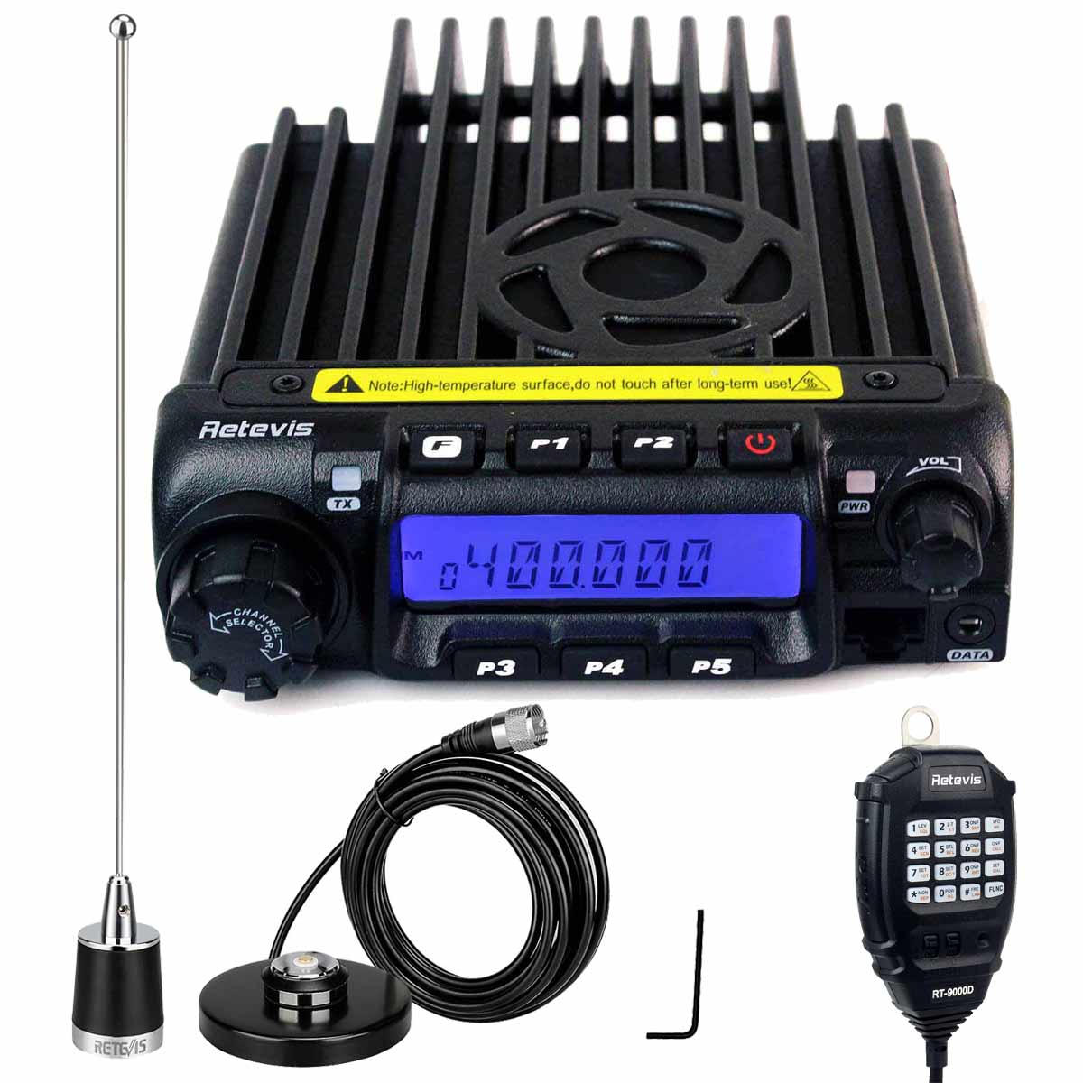 RT9000D 50W UHF Mobile Radio with NGP Antenna Kit