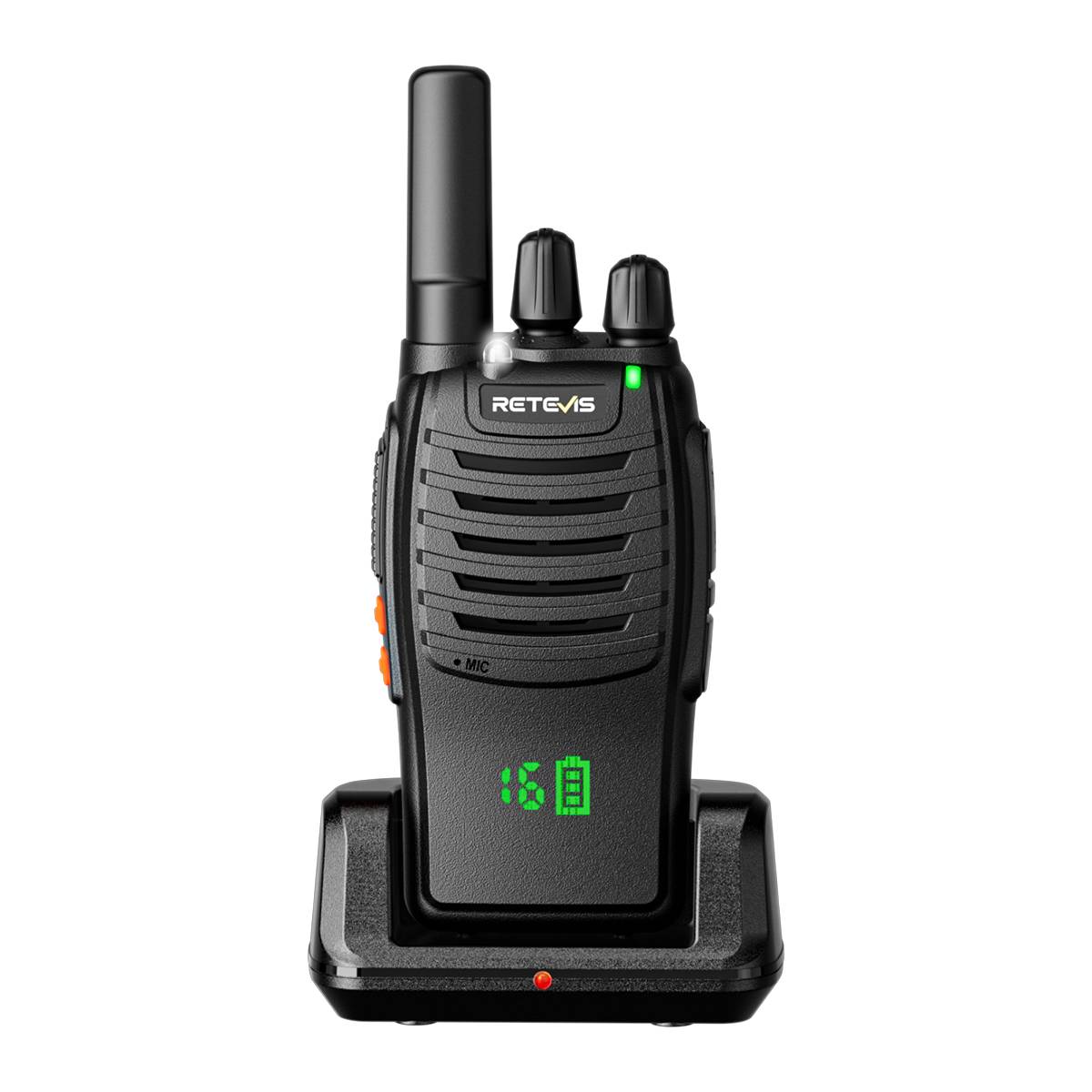 Retevis H777H Rechargeable 2 Way Radios with Hidden Display (6 Pack) and 6-Way Charger