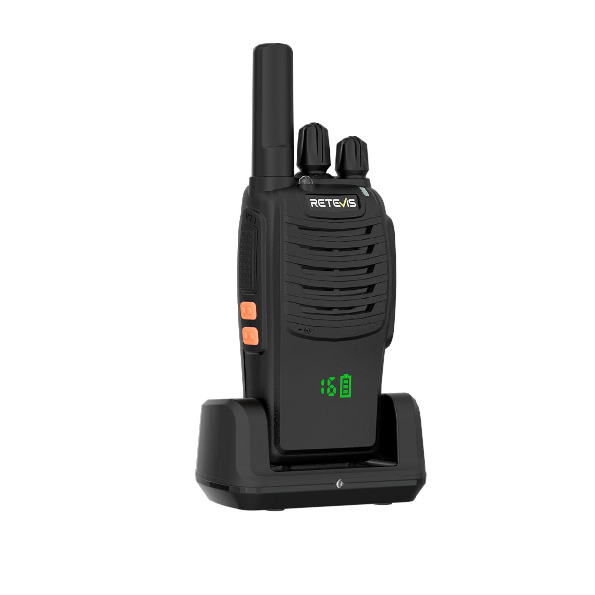 Retevis H777H Rechargeable 2 Way Radios with Hidden Display (6 Pack) and 6-Way Charger