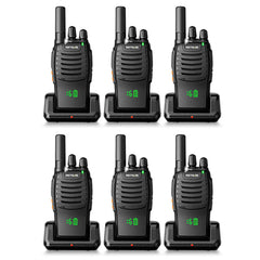 Retevis H777H FRS Lightweight Walkie Talkies with Hidden Display (6 Pack)