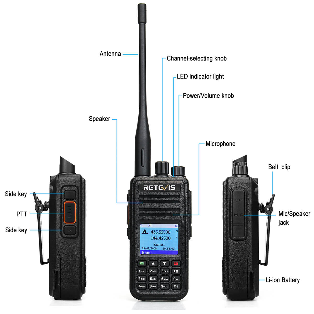 RT3S GPS Dual Band DMR Radio (20 Pack)