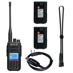 RT3S DMR HAM Radio and Extra Battery and Extended Antenna Bundle