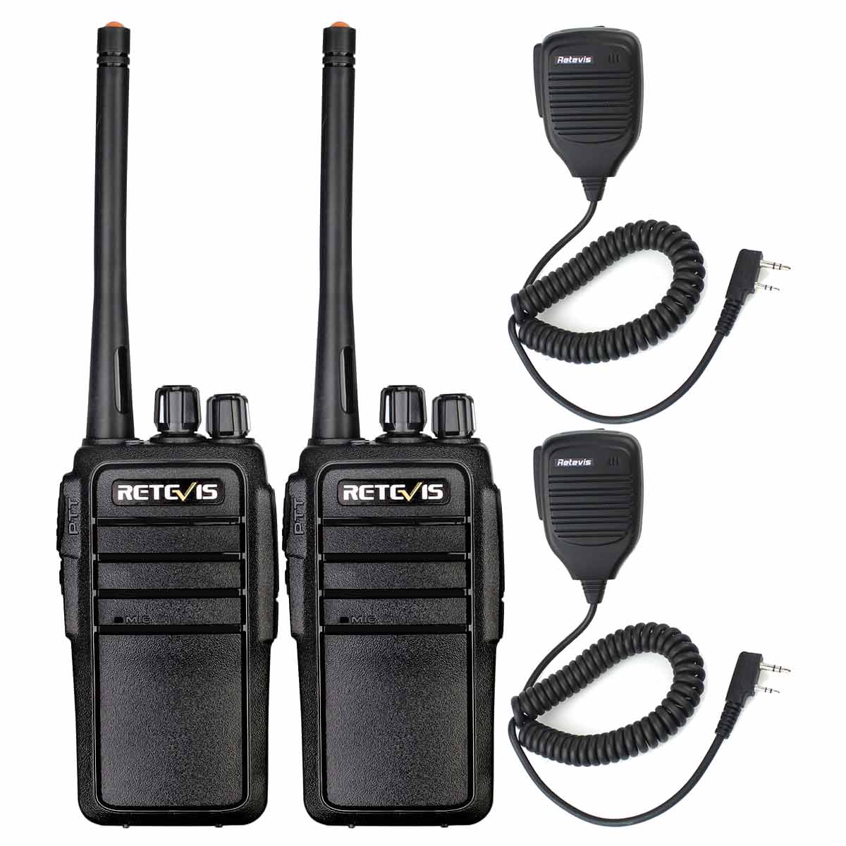 RT21 Micro License-free Radio with Speaker Mic (2 Pack)