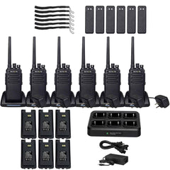 RT81 DMR Radio & 6-Port Charger & Spare Battery Kit