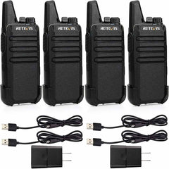 RT22 Two Way Radio Long Range Rechargeable (4 Pack)