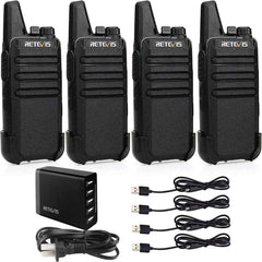 RT22 FRS Radio 4 Pack and RTC501 Five-Way Charger