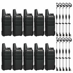 RT22 Lightweight Business Radios with Earpiece Kit (10 Pack)