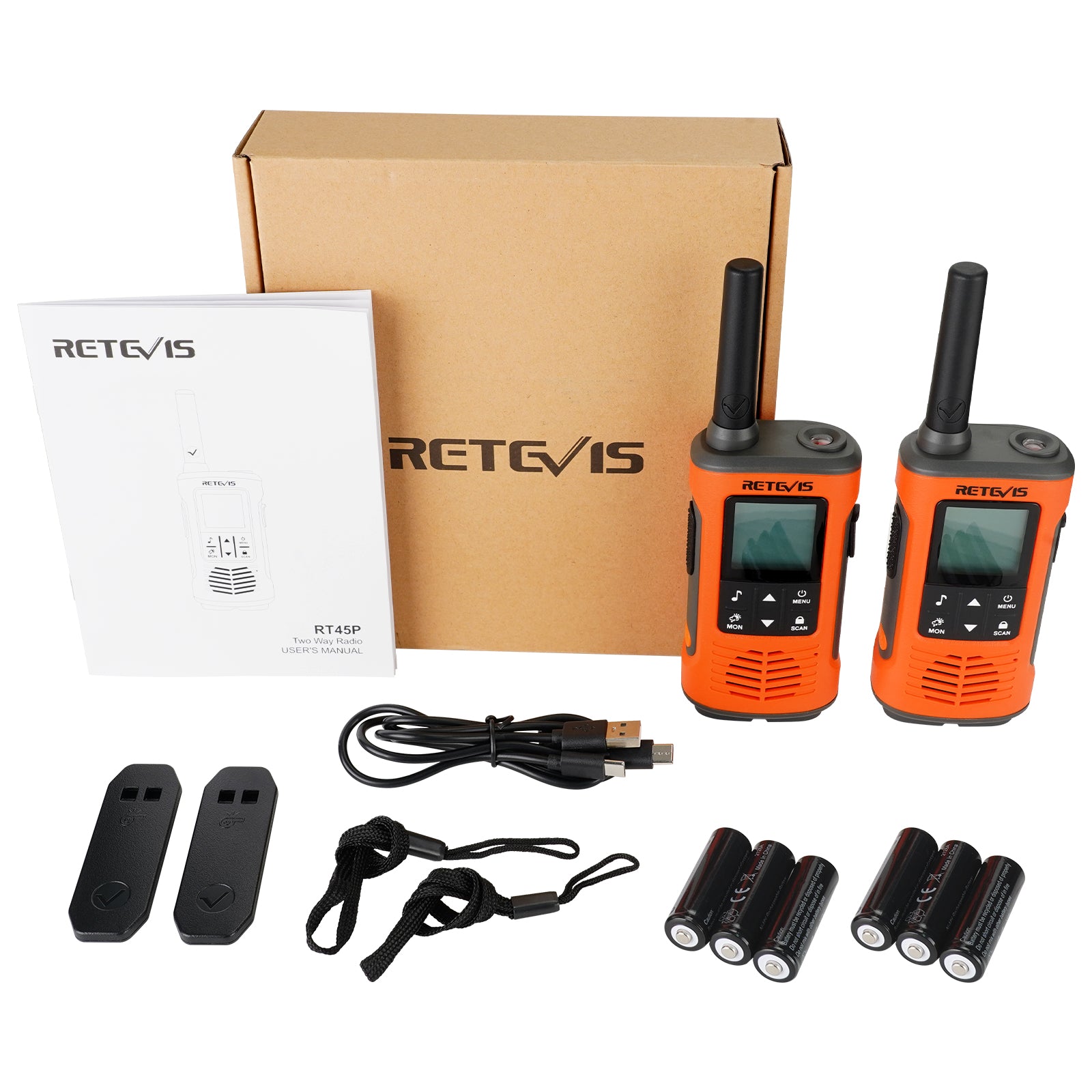 RT45P Waterproof License-free walkie talkies Handheld FRS Radio