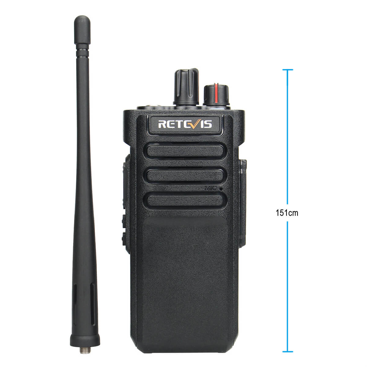 Retevis RT29 Long Distance Waterproof Radio with Over The Head Single Muff Lightweight Headset 2Pack