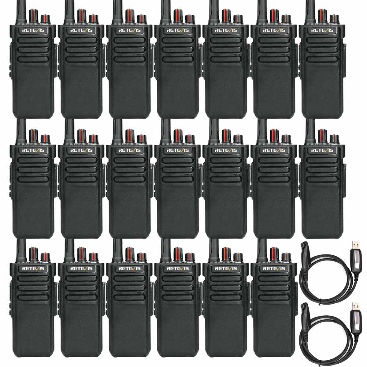 RT29 10 Watt Waterproof UHF Walkie Talkie (20 Pack)