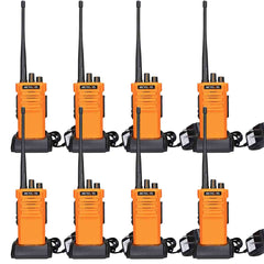 Retevis RT29 Handheld Two Way Radios Long Range Rechargeable Radio Orange 8Pack