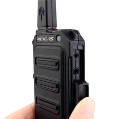 RT19 FRS Portable Mini Radio with Earpieces and 5-Port Charger