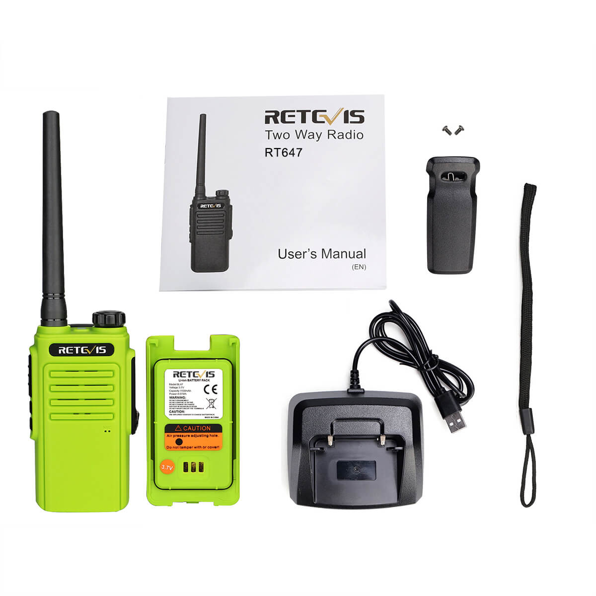 RT47 IP67 Rechargeable FRS Two-Way Radio