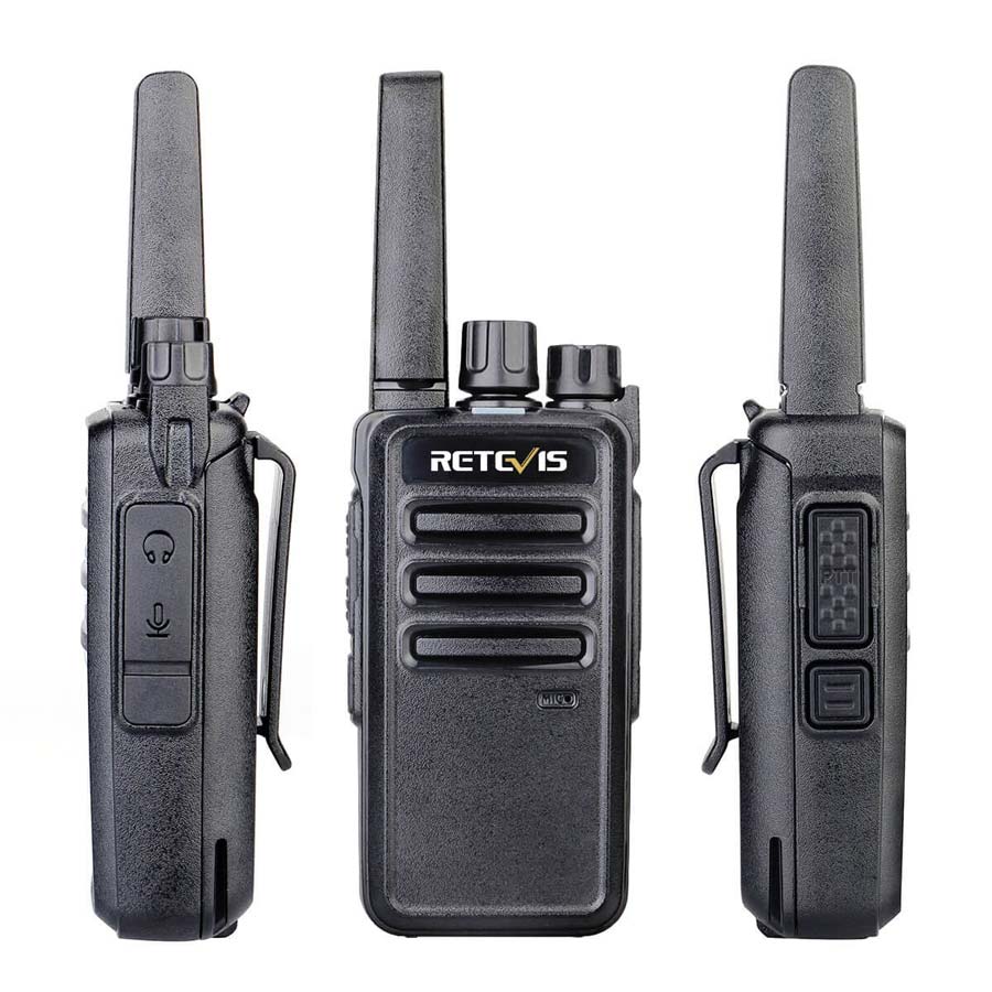 Retevis RT68 Rechargeable Portable 2 Way Radio with Earpiece (10 Pack)