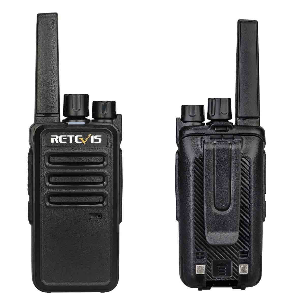 Retevis RT68 Rechargeable Portable 2 Way Radio with Earpiece (10 Pack)