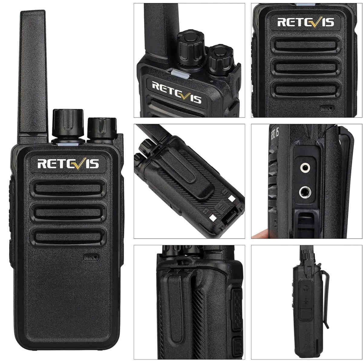 Retevis RT68 Rugged Business Walkie Talkie 10PCS with Earpieces and 10-Way Charger