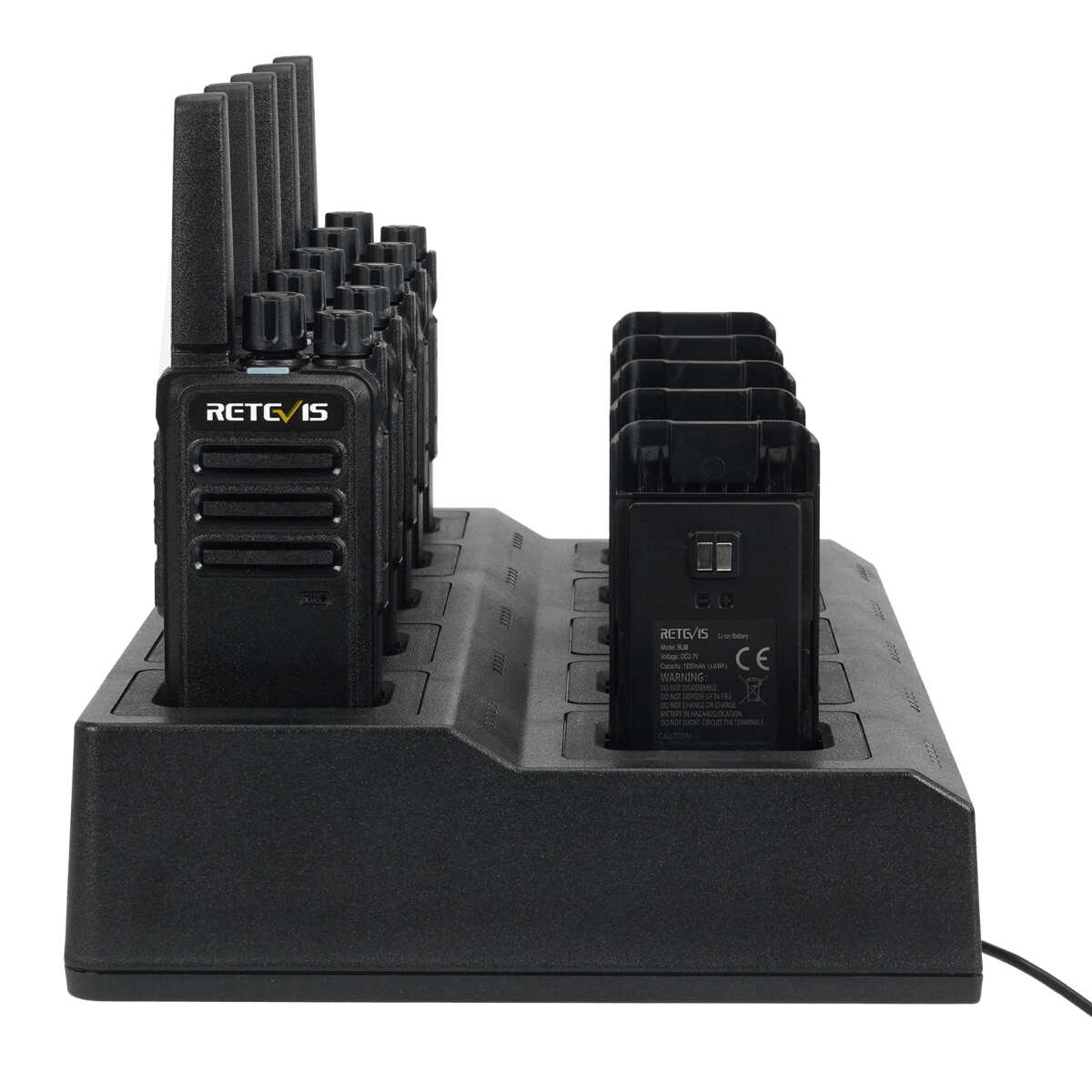 Retevis RT68 License Free Rugged 2 Way Radios (10PCS) with 10-Way Charger