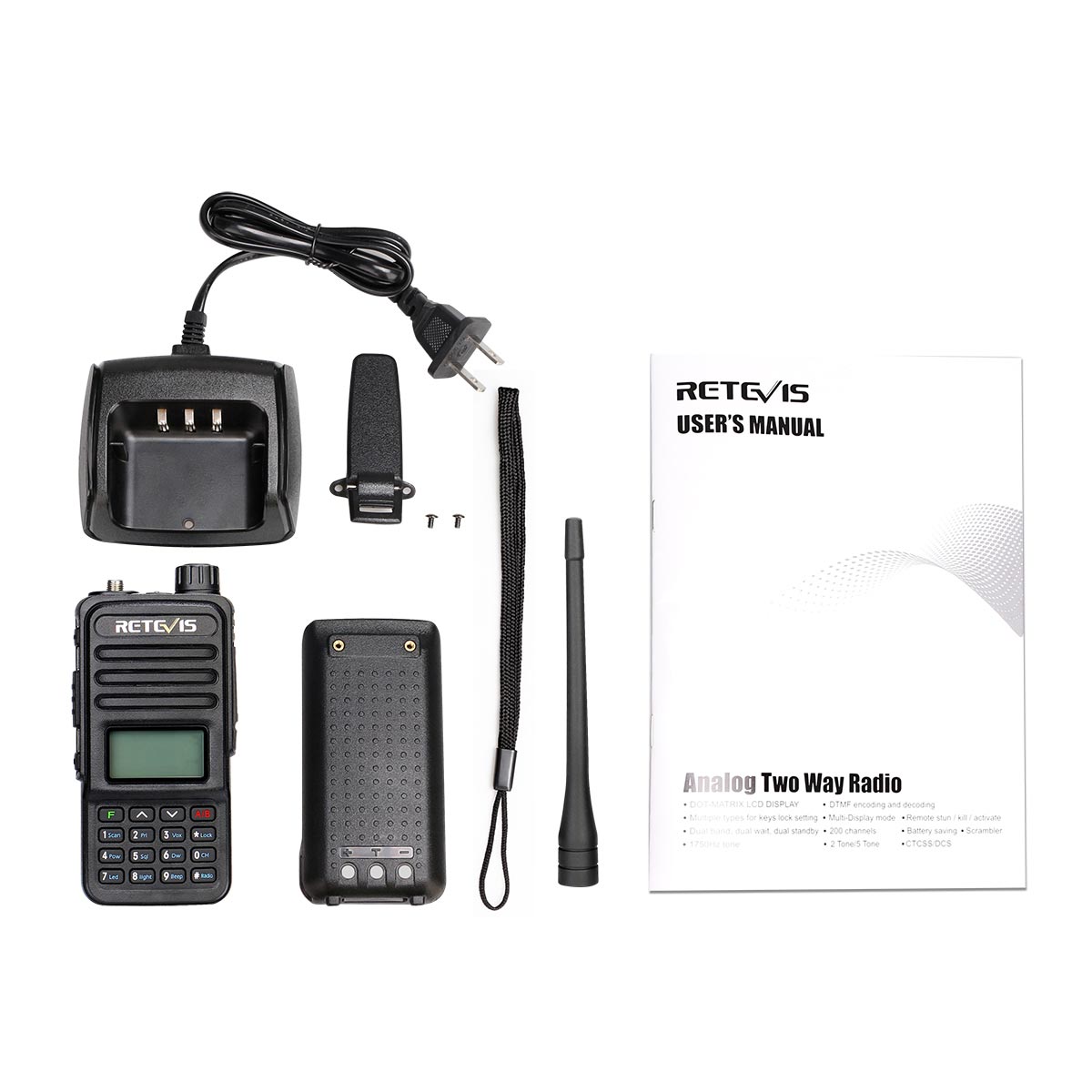 RT85 5W 200CH FPP VHF/UHF Radio (10 Pack)