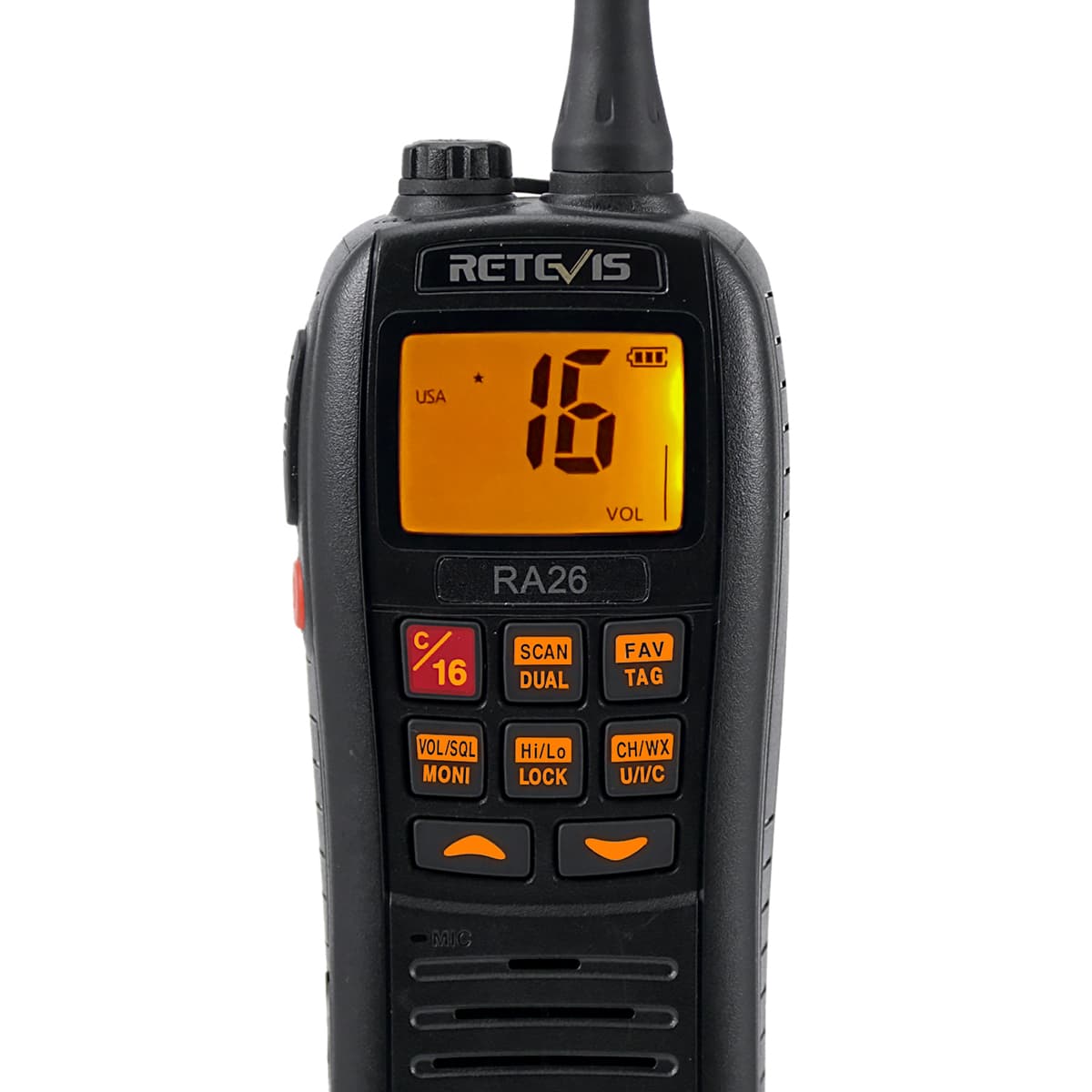 RA26 Waterproof IP67 VHF Handheld Marine Radio