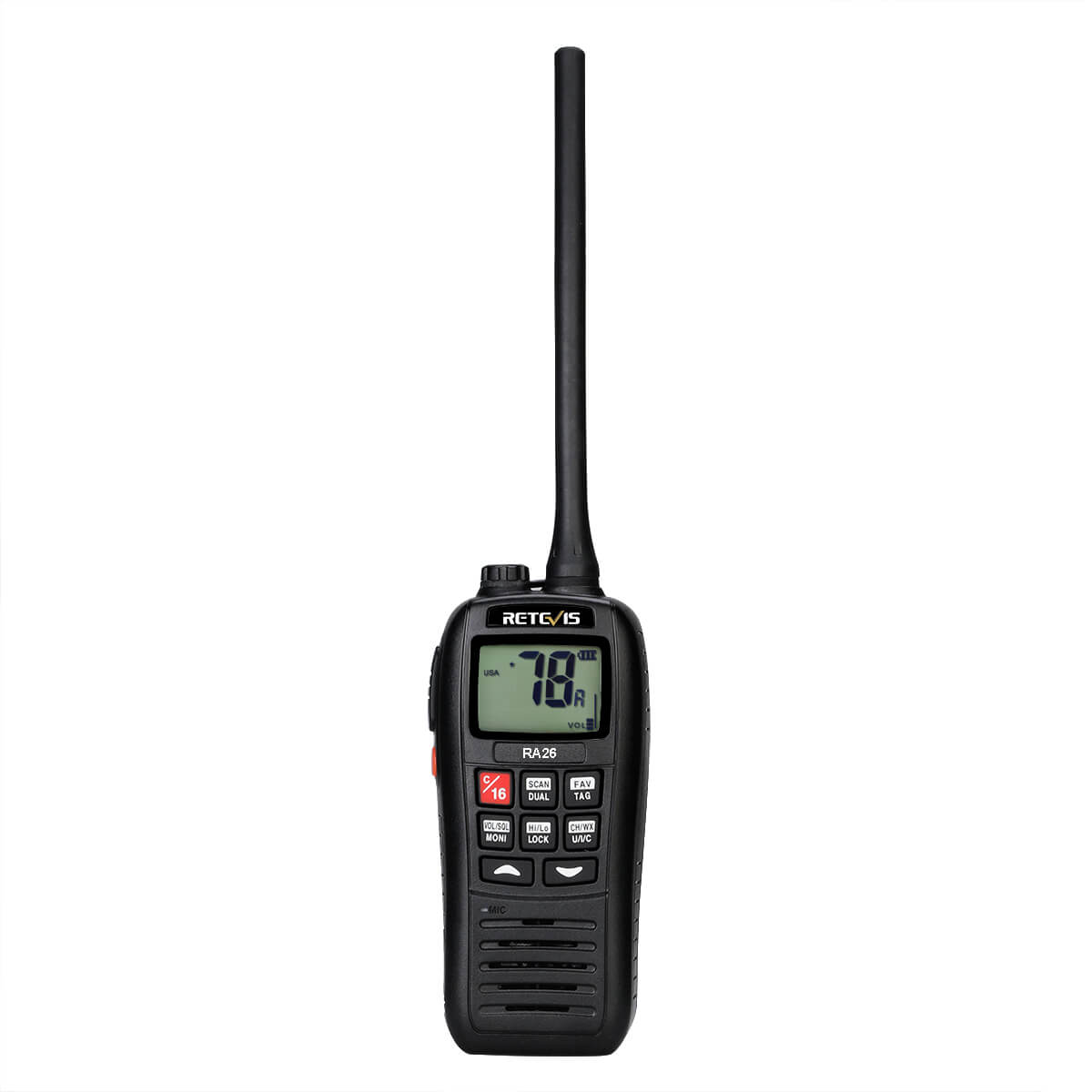 RA26 Waterproof Floating VHF Marine Radio (10 Pack)