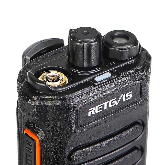 RT86 UHF Two Way Radio with a hidden screen and flashlight