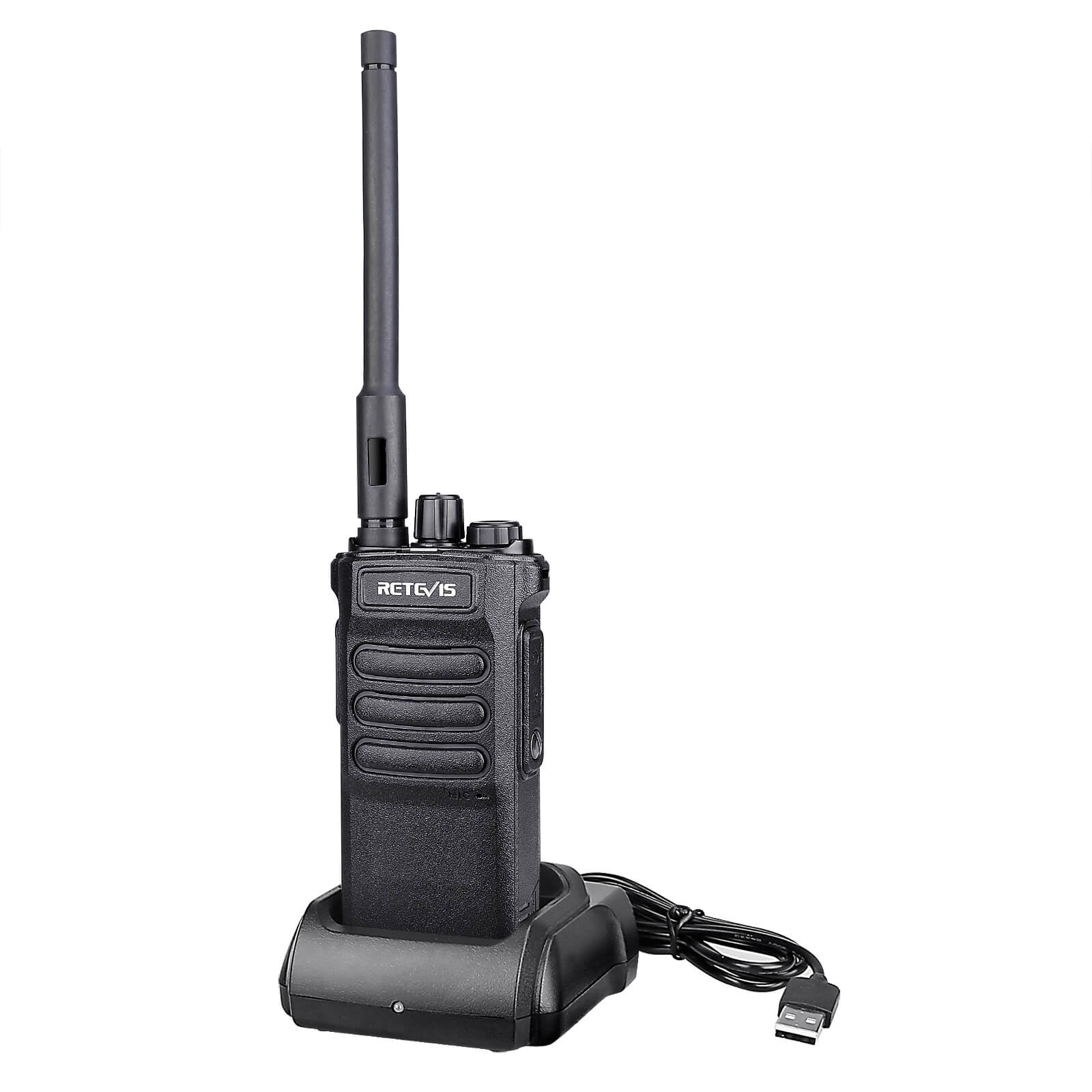 RT86 UHF Two Way Radio with a hidden screen and flashlight