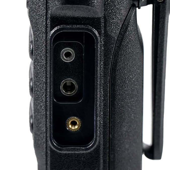 RT86 UHF Two Way Radio with a hidden screen and flashlight