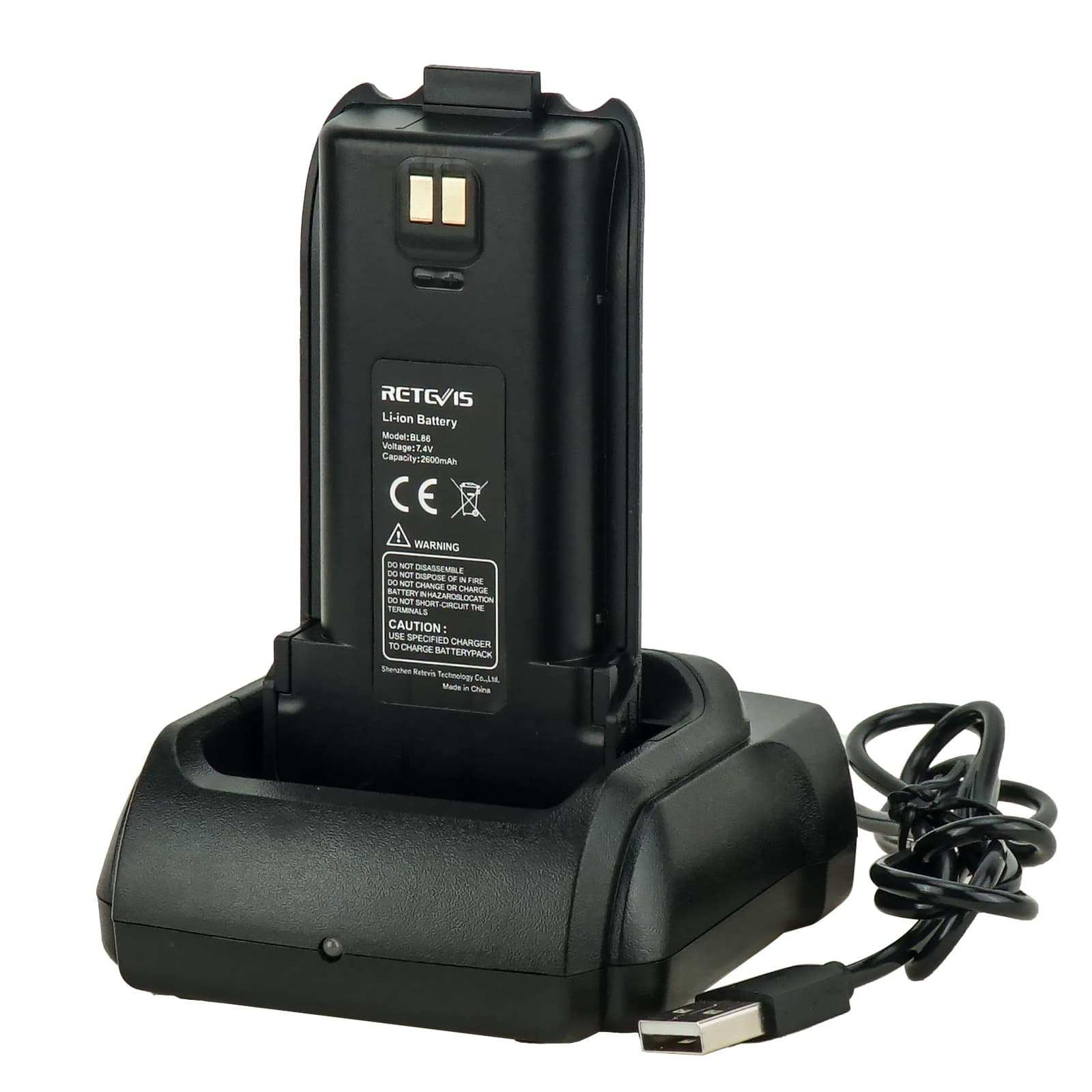 RB25 Long-range UHF Digital USB Charger Two way Radio