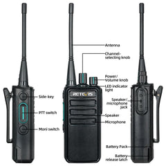 Retevis RB29 Easy-Paring License-Free FRS Two Way Radio(2 PCS)