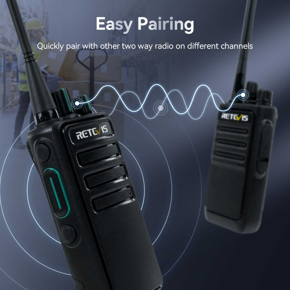 Retevis RB29 FRS Heavy Duty Two Way Radios (6PCS) with Six-Way Charger