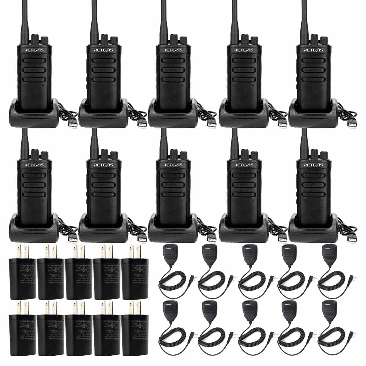 RB85 Business Radios with Speaker Kit (6 Pack)