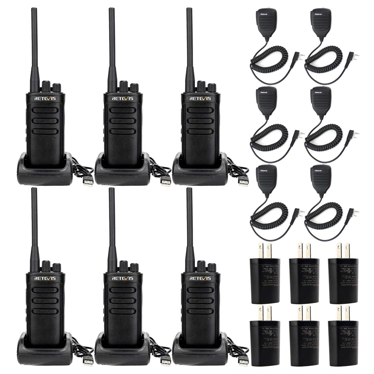 RB85 Business Radios with Speaker Kit (6 Pack)