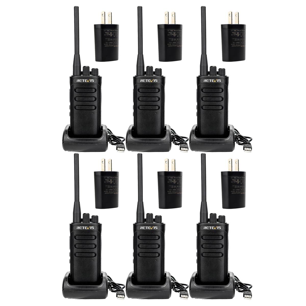 RB85 Noise Cancelling Long Distance Business Radios (6 Pack)